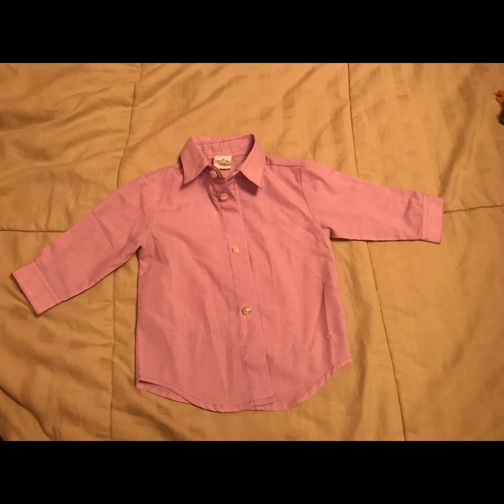 Starting out light purple button down